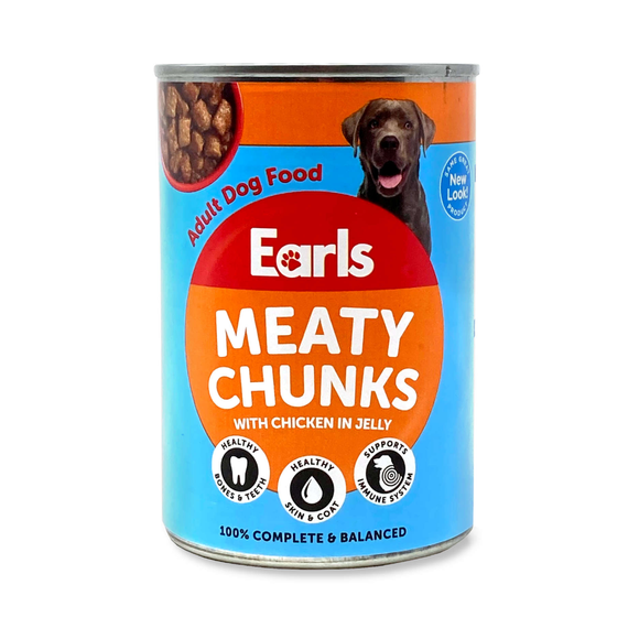 Earls Dog Food Can - Chicken In Jelly 400g